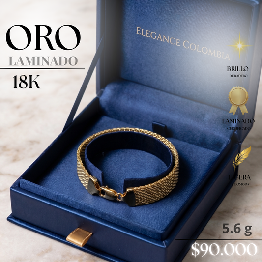 PULSERA BISMARK EN ORO LAMINADO 18K ✨